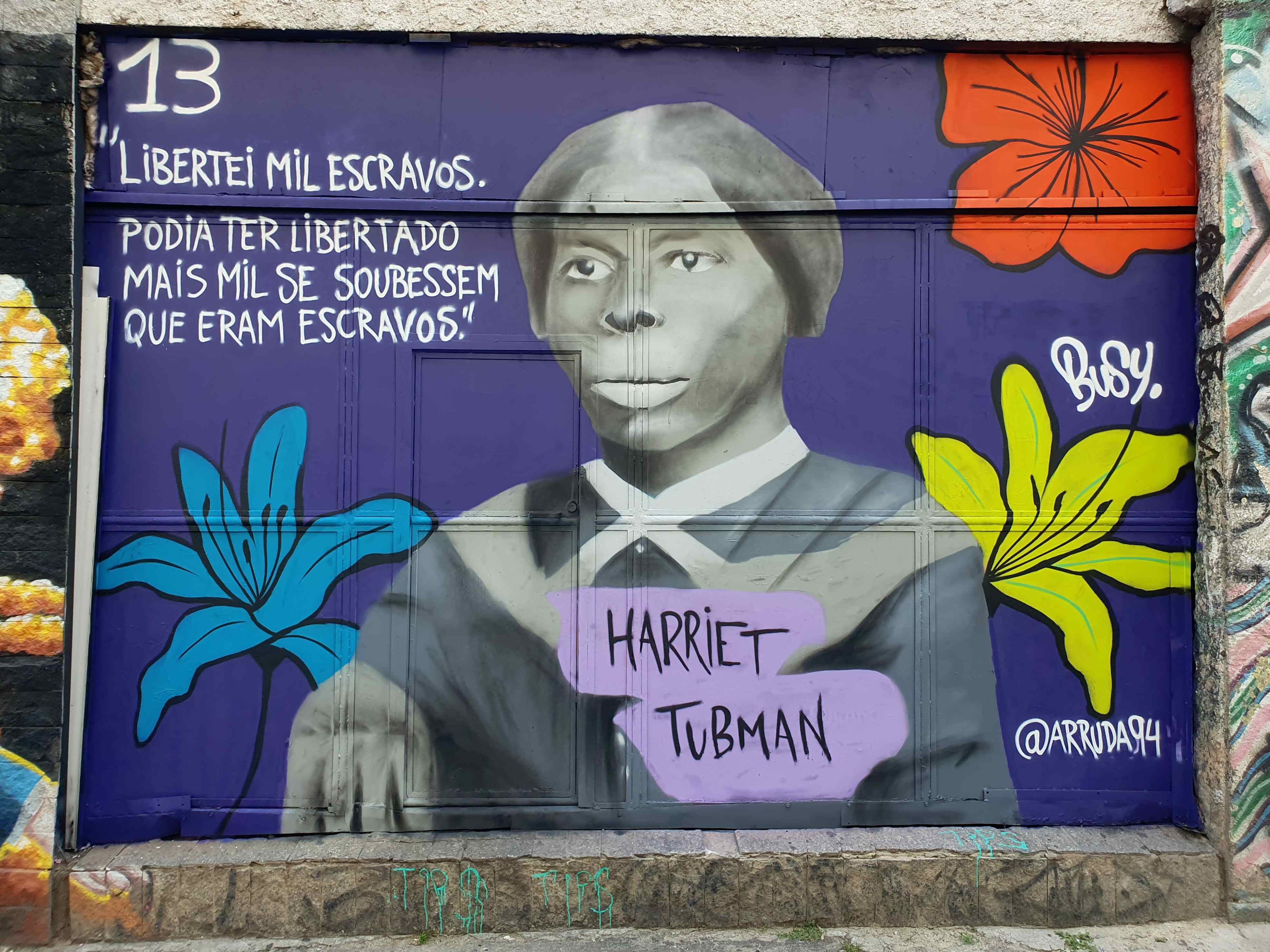 Harriet Tubman, mulher, negra e guerreira.